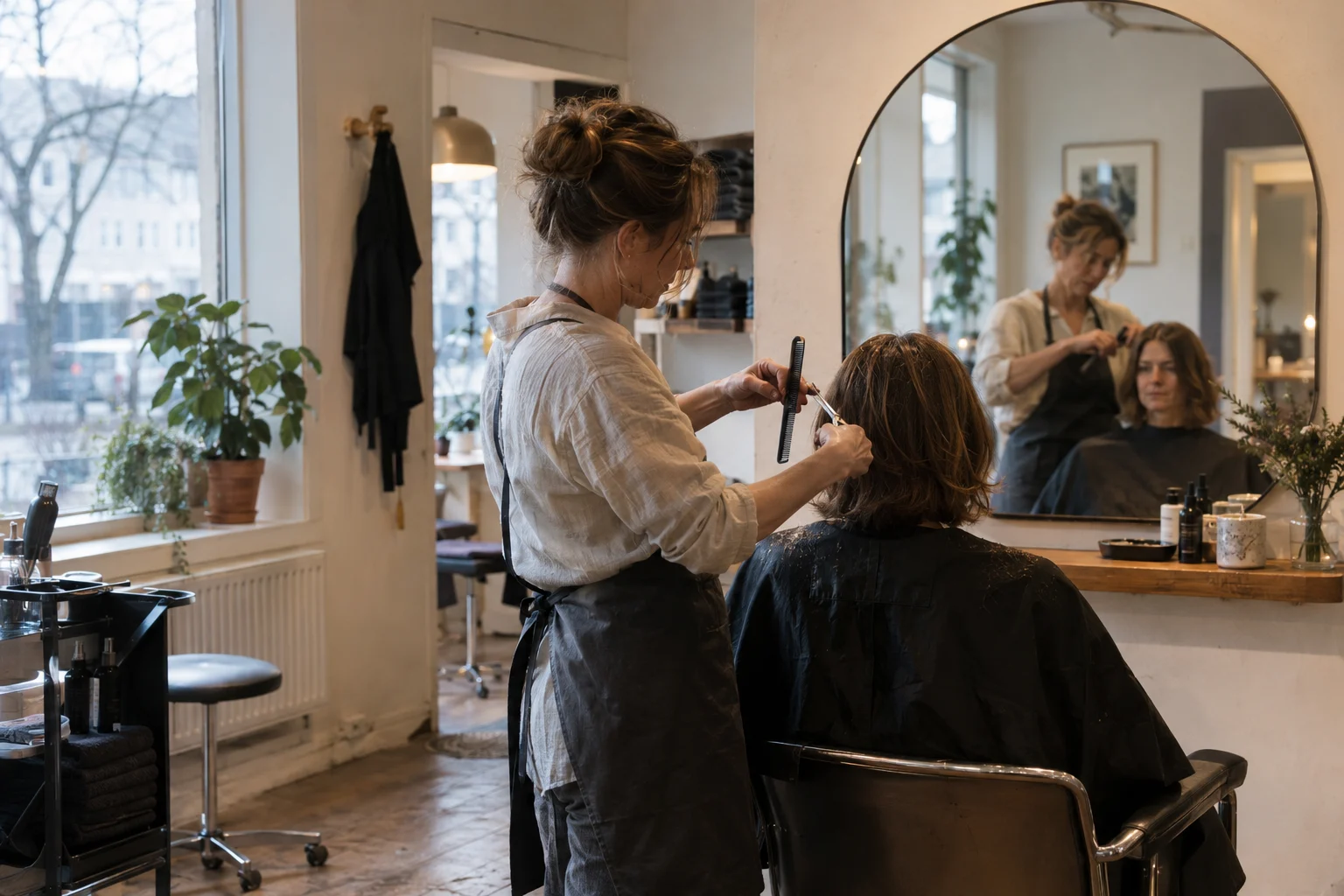 NÆRKLIPP: illustrasjonsfoto fra en fiktiv salong